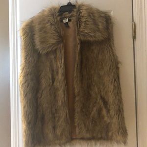 Faux fur vest